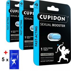 Cupidon Купидон таблетки за силна ерекция 3 опаковки + 5 лубриканта подарък